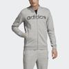 Adidas Letter Logo Print Zippers Thickened And Fleece Lined Sports Jackets & Coats Men's Gray EI9742
