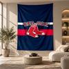 Dekoracyjny gobelin, Sztuka ścienna z nadrukiem Boston Red Sox, Lekka ozdoba ścienna do tła sypialni