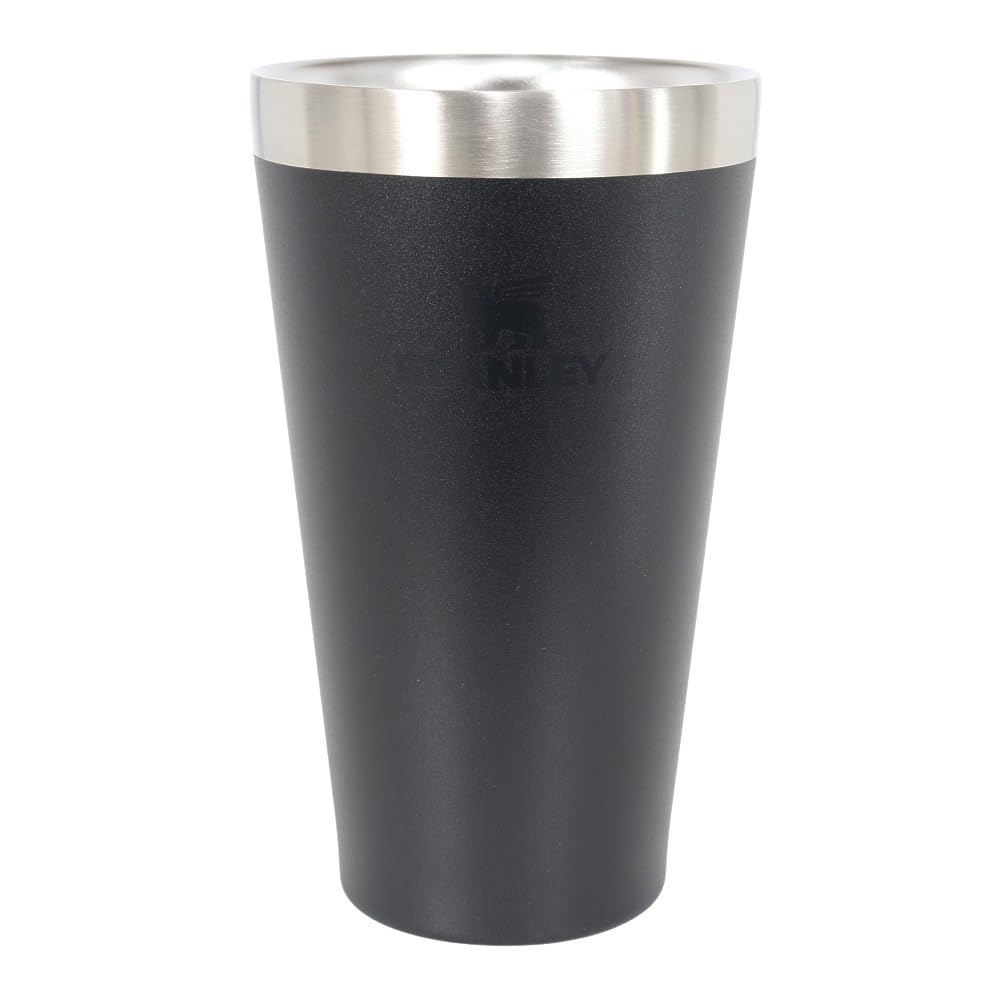 STANLEY Camping Size Cup/Mug, Pint, 0.47L, Black, 2.0, 10-13026-028 (Black/FF)