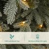 7ft Indoor Xmas Full Tree With Wreath, Artificial Xmas Tree Christmas Tree With 380 LED Lights And 1300 Tips, Indoor Xmas Tree