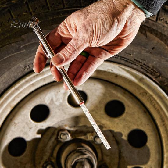 Autoreifendruckprüfer mit Profiltiefenmesser, Ablassventil für Hochdruck-Autoreifen, Autosicherheits-/Wartungswerkzeug für optimale Reifenpflege