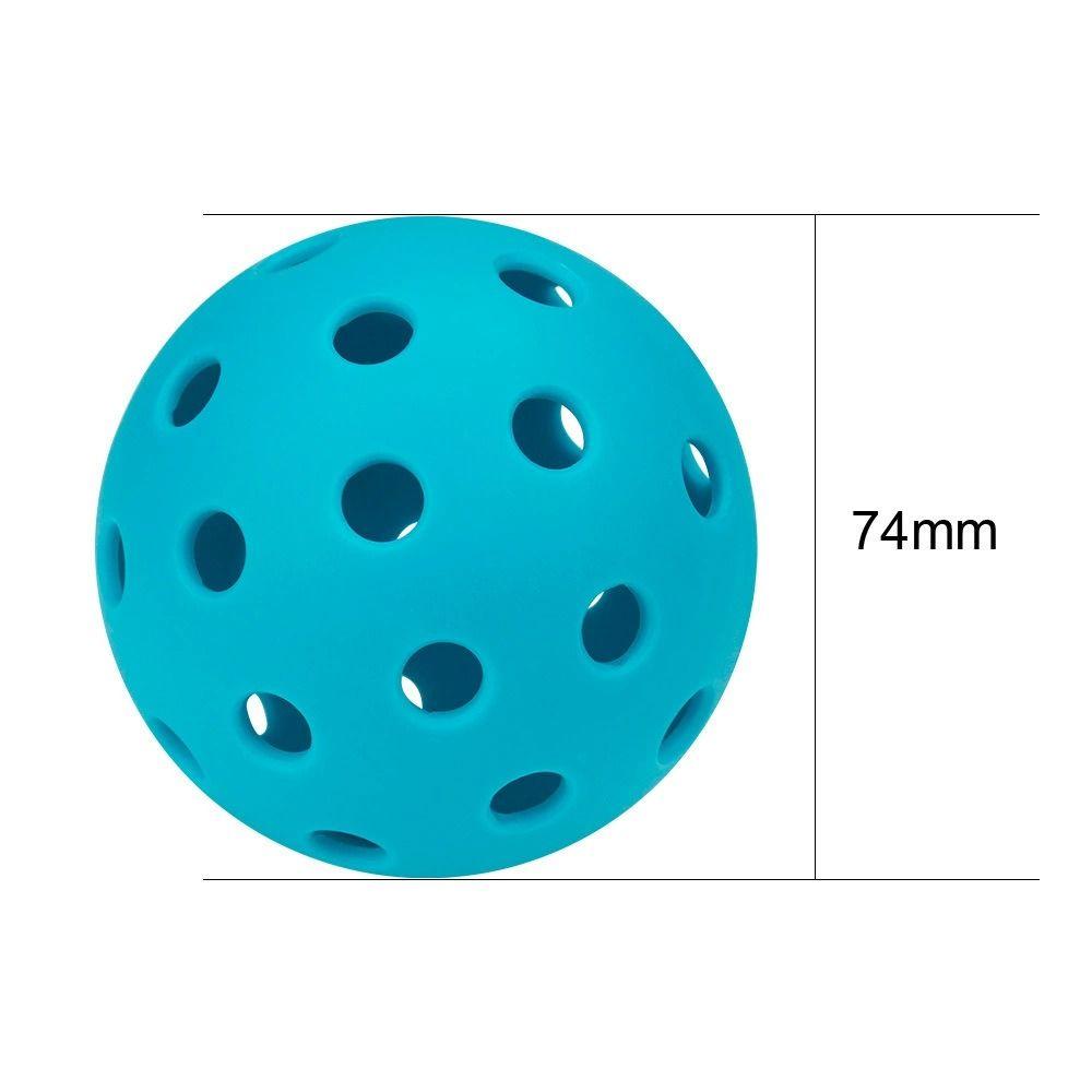 Professional 74MM Pickleball Plastic 40 Holes Competition Pickleball woth Black Mesh Bag Durable Sports Ball Training