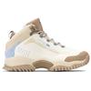 Li Ning Bahu Lite Round Toe Shock Absorbing Wear Resistant Low Top Casual Shoes Men sneakers Vanilla-White AGLS103-1