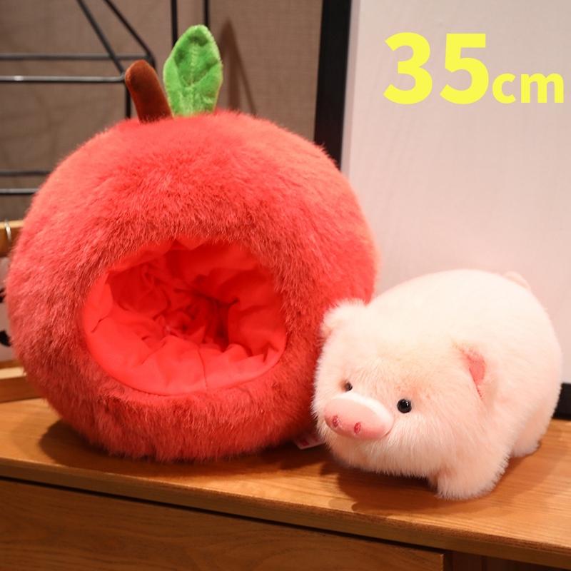 Fruit Capybara Avocado Plush Toy Stuffed Apple Pig Doll Sleep Pillow Holiday Birthday Gift Kawaii Room Decor Creative Cushion