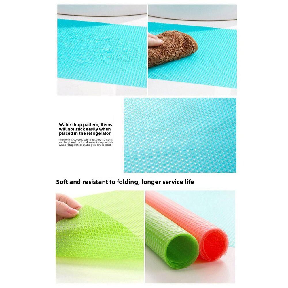 2pcs Hot EVA Fridge Liners Washable Can Be Cut Fridge Shelf Liner Waterproof Mildew Fridge Pads Mat Kitchen