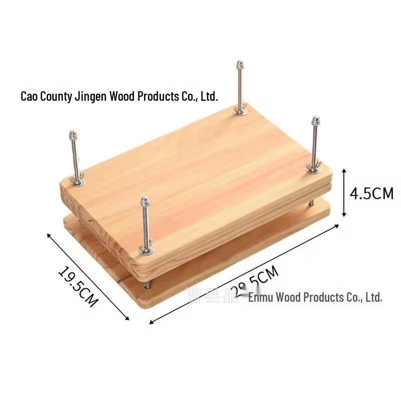 Wooden Bookbinding Kit: Beginner's Set for Ancient Book Restoration and Paper Pressing