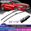 Palhetas de limpador de para-brisas de carro para Mercedes Benz CLA C117 W117 2016~2018 2017 AMG Windscreen CLA180 CLA200 CLA220 CLA250 CLA45 Acessórios para carros