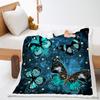 Blanket Butterfly Personality Digital Printing Lamb Fleece Crystal Fleece Blanket