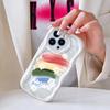Cartoon Pattern Cream Texture Casing Wavy Edge Soft Silicone Cover Phone Case for IPhone Samsung Huawei Honor Xiaomi Redmi Infinix Tecno