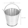 NUOLUX Mini Mini Tin 8 Small Trash Mini Plant Mini Flower Small X X Bucket, Bucket, Bucket, Pieces, Bucket, Metal, Can, Bonsai, Pot, Bucket, Bucket,