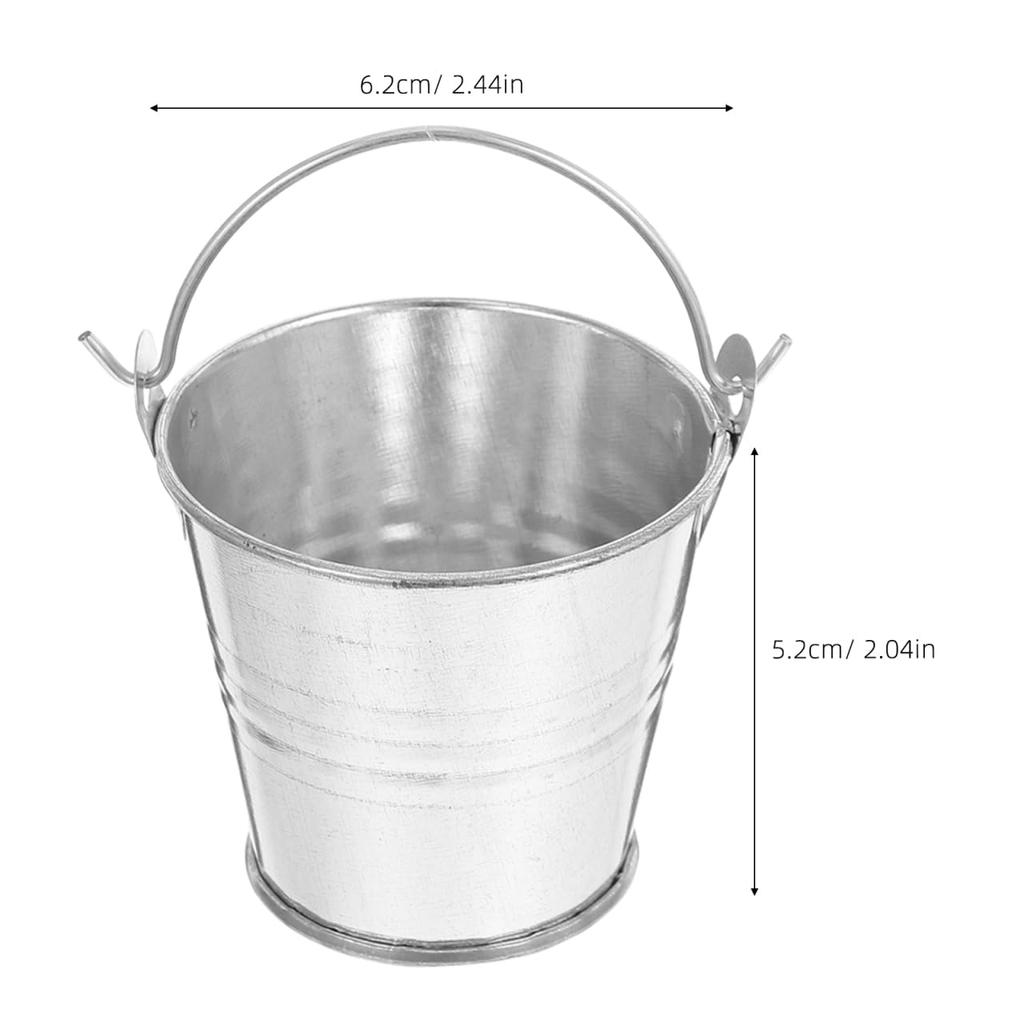 NUOLUX Mini Mini Tin 8 Small Trash Mini Plant Mini Flower Small X X Bucket, Bucket, Bucket, Pieces, Bucket, Metal, Can, Bonsai, Pot, Bucket, Bucket,
