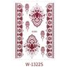 Red Mehndi Stickers Henna Tattoo Stickers Water Transfer Decals Red Henna Tattoo Decals  Girls