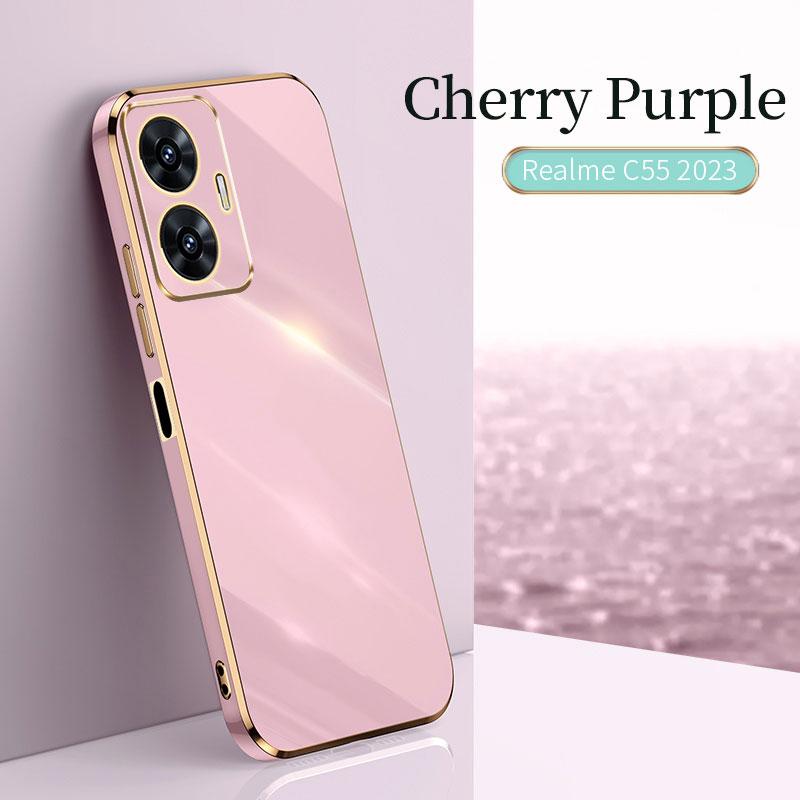 Für Realme C55 NFC Fall Schutzhülle Galvanik Stoßfest Realme C11 2021 GT2 10 9Pro 10Plus Fall Abdeckung Silikon TPU weich