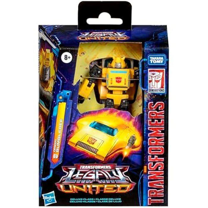 Figurine - transformers - origin bumblebee - 14 cm - conversion 2-en-1 - accessoires inclus