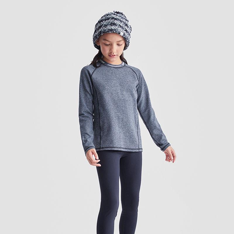 Dětské funkční tričko s dlouhým rukávem na jógu a fitness