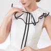 Fashion Laceup Tied Collar Neckpiece Decorative Cape Shawl Collar For Women Daily Styling and Formal Outfit Decoration