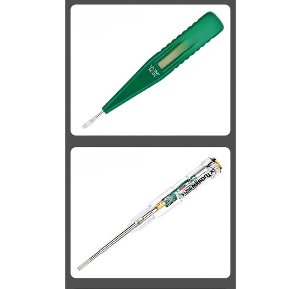 Multifunctional Voltage Tester Pen With LED Display Non-Contact Detection With LED Light For AC 12-1000V DC 12-220V Tester Pen