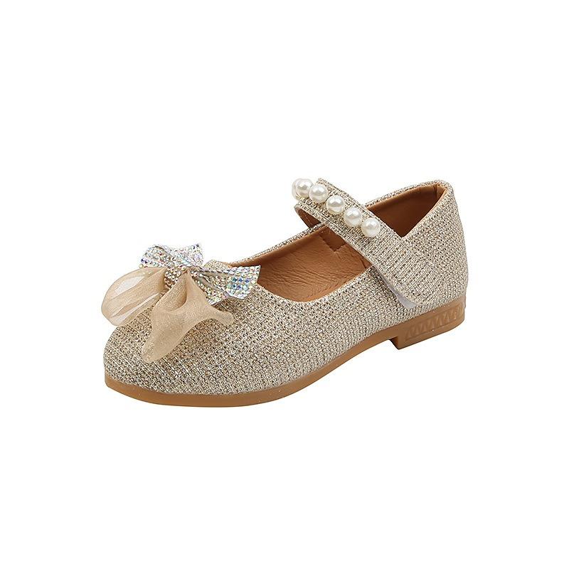 

New Spring & Autumn Kids Flat Shoes, Girls Princess Sandals, Soft Sole Leather Shoes, Girls Baby Dance Shoes 36