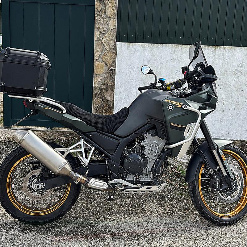 Per Moto 800X 800 X Adventure Rally Pro Scarico Acciaio Inossidabile Slip-on Line Terminale di Scarico con DB Killer Interfaccia 60mm