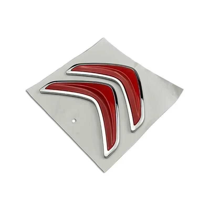 GESW6 Citroen 3D Car Logo Sticker 8cm/13.5cm Rear Trunk Badge for C3 C4 C5 C6 Elysee C4L Picasso Aircross Auto Emblem Accessories