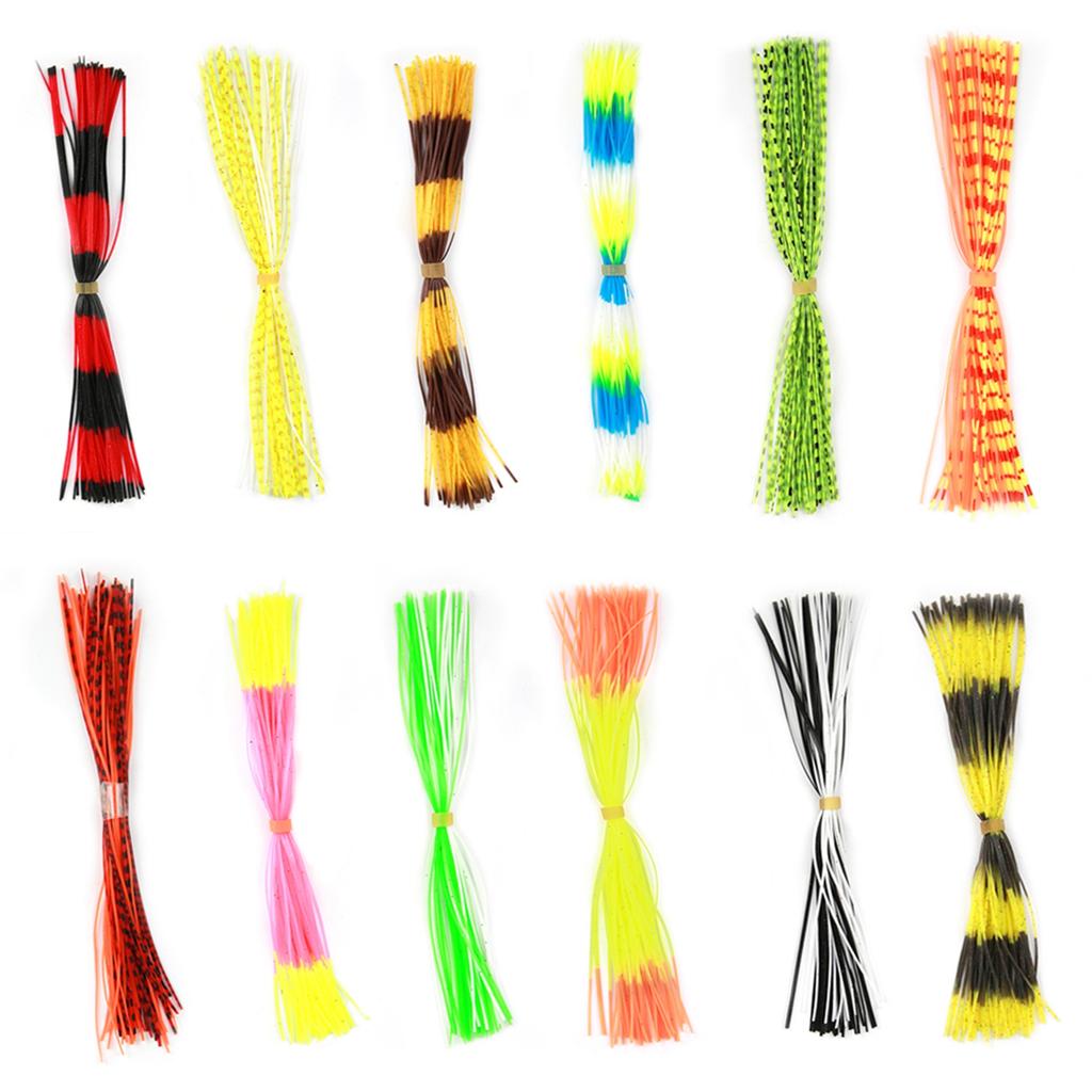 600 Stränge Weiches Silikon-Köder-Garn Zubehör für DIY Spinnerbaits Jig-Köder