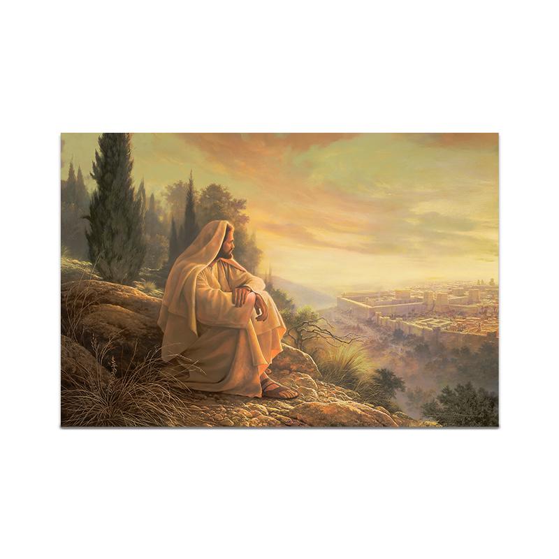 

Inspirational God Jesus Lion Christian Art Canvas Painting Print Give Me Your Hand Wall Decor Poster for Living Room Home Decor Unframed 20x30cm