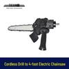 Cordless Drill To Electric Chainsaw Converter: 4-Inch Mini Saw for Household Logging 05518