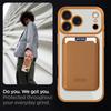 Magnetic Leather Transparent Flip Wallet Case For iPhone 17Air/16 pro Max 15 14/13/12/11 with Card Holder Bumper Bag Built-in Stand