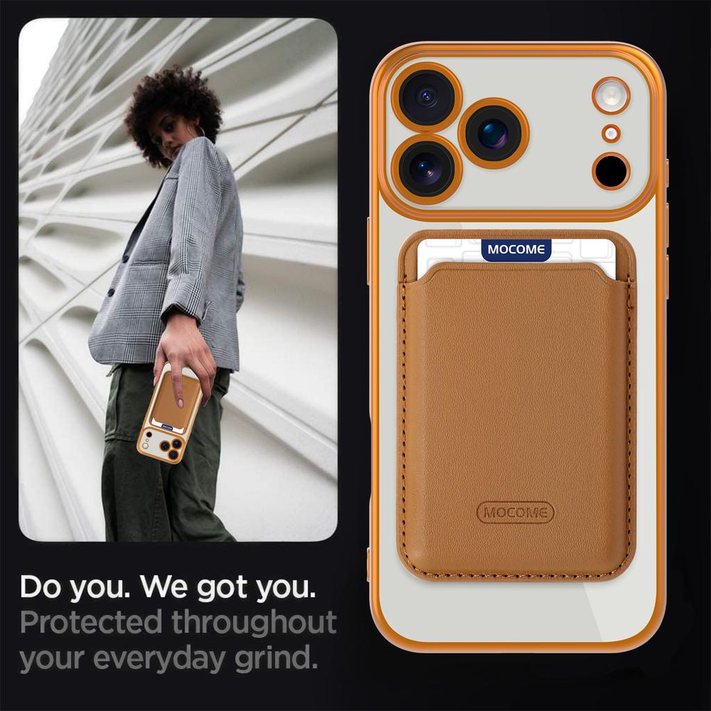 Magnetic Leather Transparent Flip Wallet Case For iPhone 17Air/16 pro Max 15 14/13/12/11 with Card Holder Bumper Bag Built-in Stand