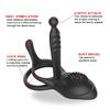 Delayed Ejaculation Penis Ring Vibrator Clitoral Stimulator Butt Plug Anal Plug Liquid Silicone Cock Ring Sex Toys for