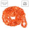 Reiki Crystal Products Certified Carnelian Crystal Chip Mala Necklace for Men & Women, Natural Gemstone Jewellery for Vibrant Style, Confidence &