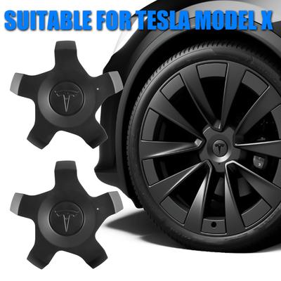 22Inch Car Styling Wheel Hub Center Cap Decoration For Model X Auto Tire Center Cover Badge Decal Accessories