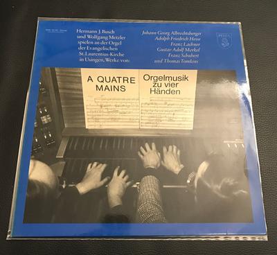 LP Record HERMANN J. BUSCH WOLFGANG METZLER A Quatre Mains Orgelmusik Zu Vier PSR40581 Pelca 1975 Germany Classical Used