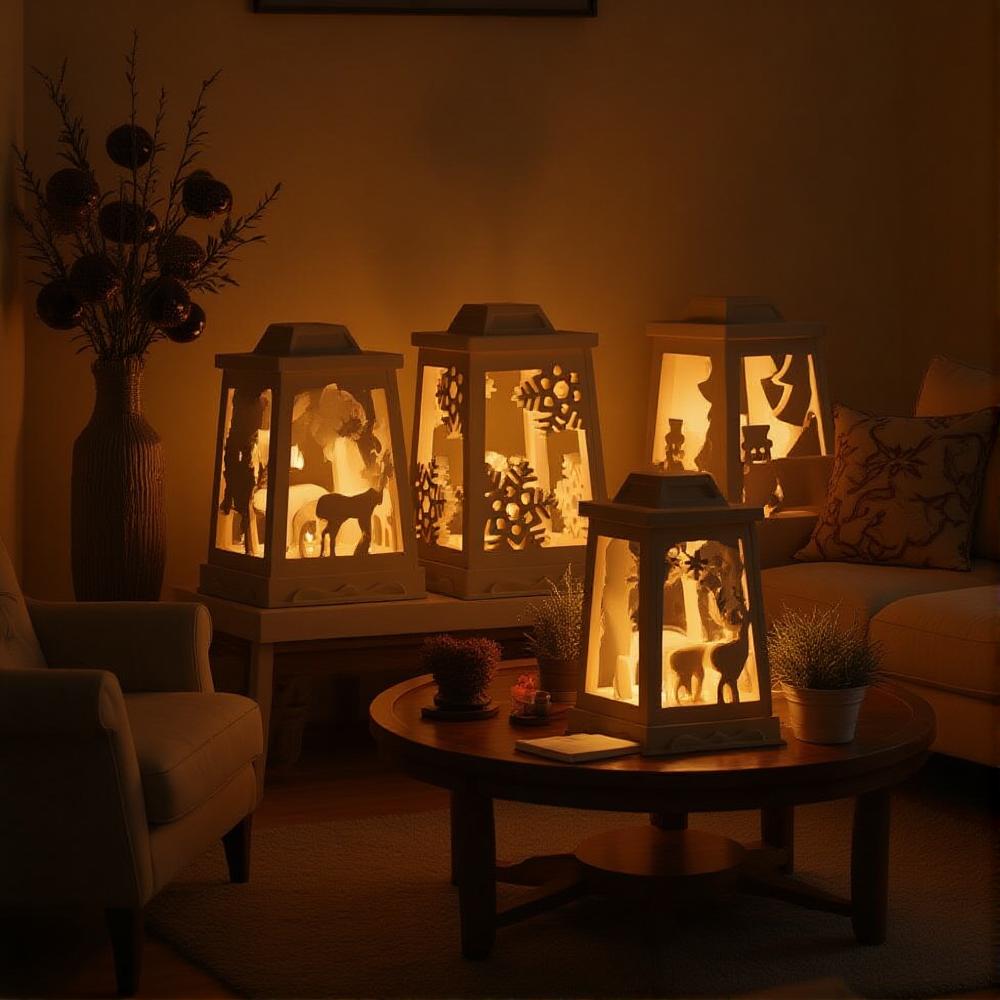 Christmas Splicing Mold Deer Snowflake Mold Candlestick Top Mold Reusable Christmas Crafts Holidays Decoration Handmade Gifts