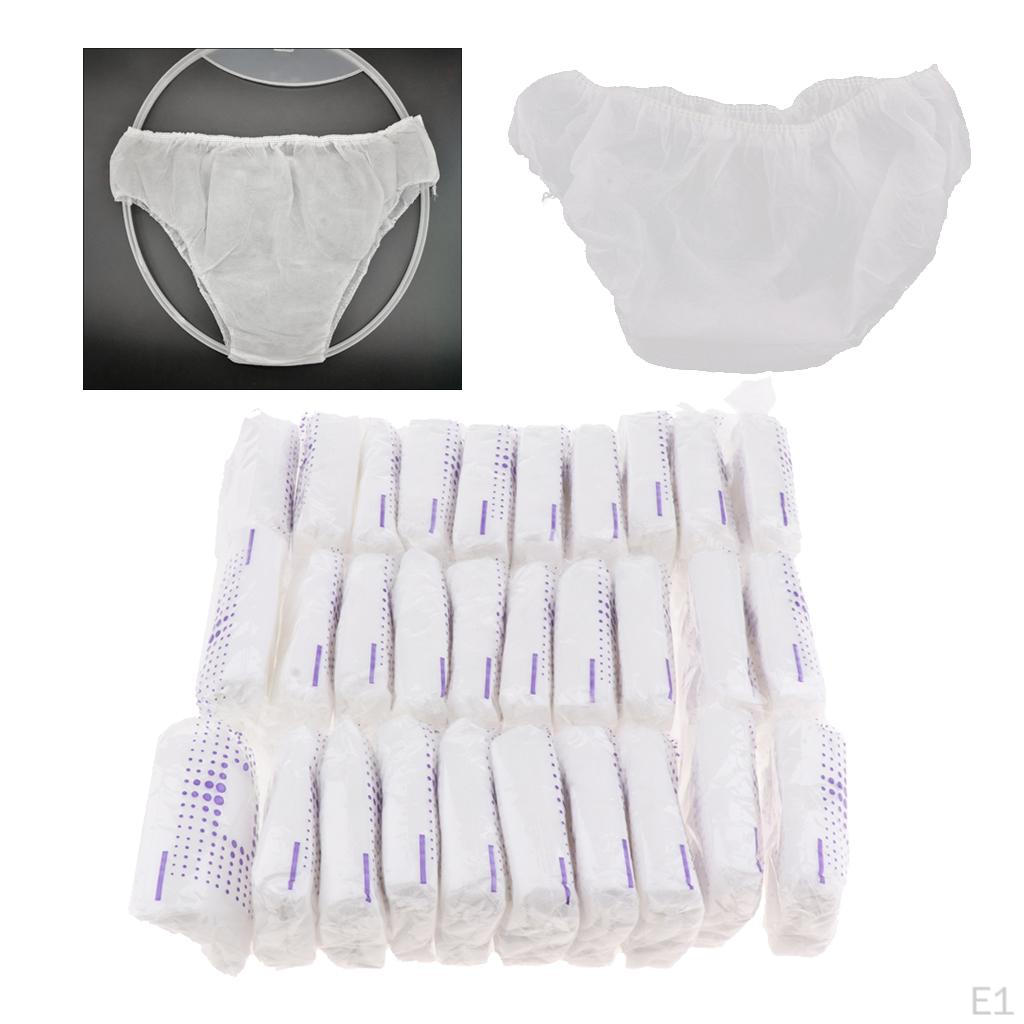 30 / Pack Non Woven for Women Travel Panties & Incontinence Reports - El Waistband