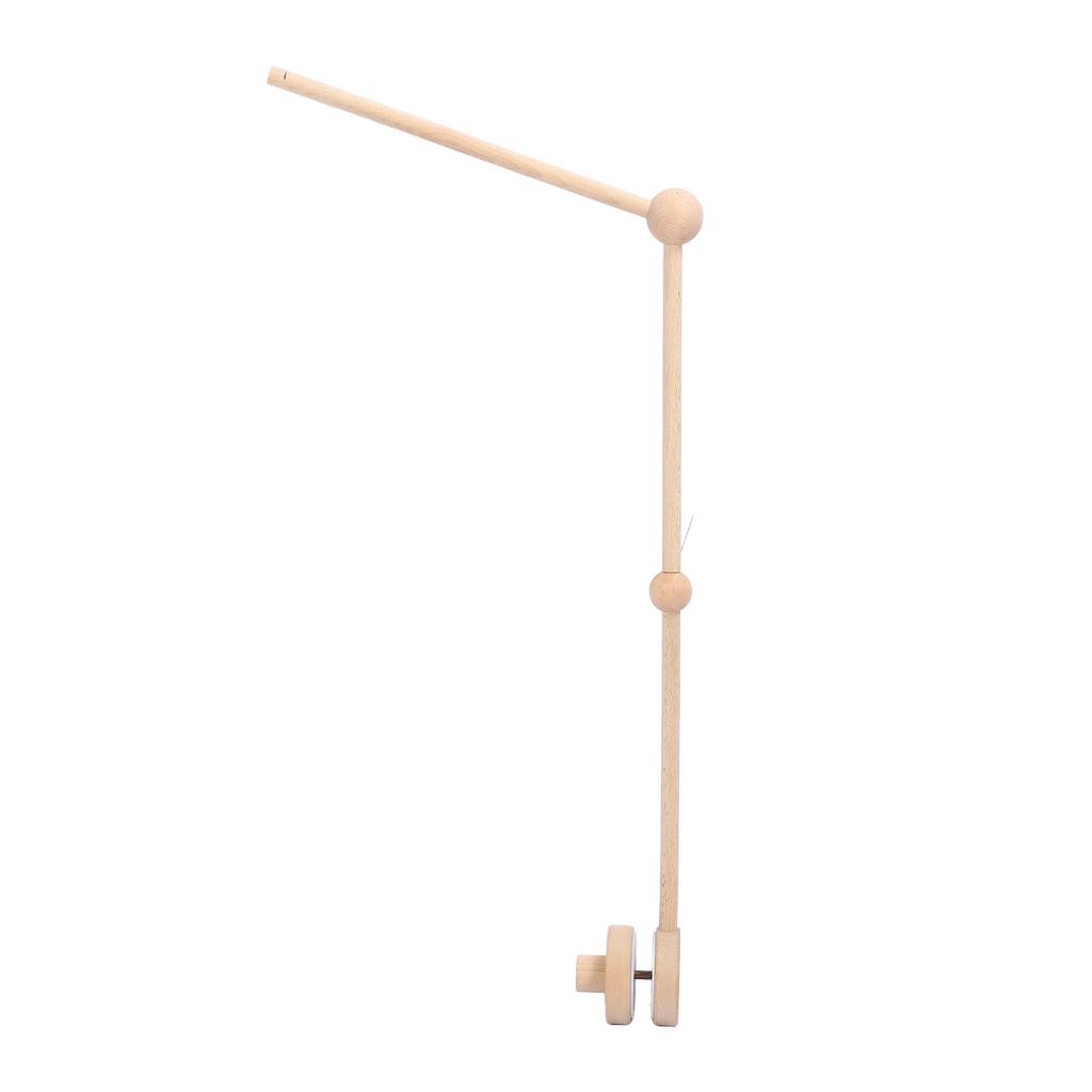 Drewniane ramię do karuzeli nad łóżeczko dziecięce, wzmocniona konstrukcja, stojak uchwyt na łóżeczko niemowlęce dla bezpieczeństwa, dekoracja moskitiery