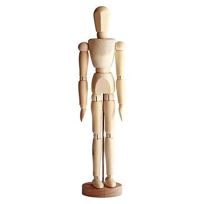 Mannequin de dessin en bois pour dessiner et peindre, 13 cm, avec socle