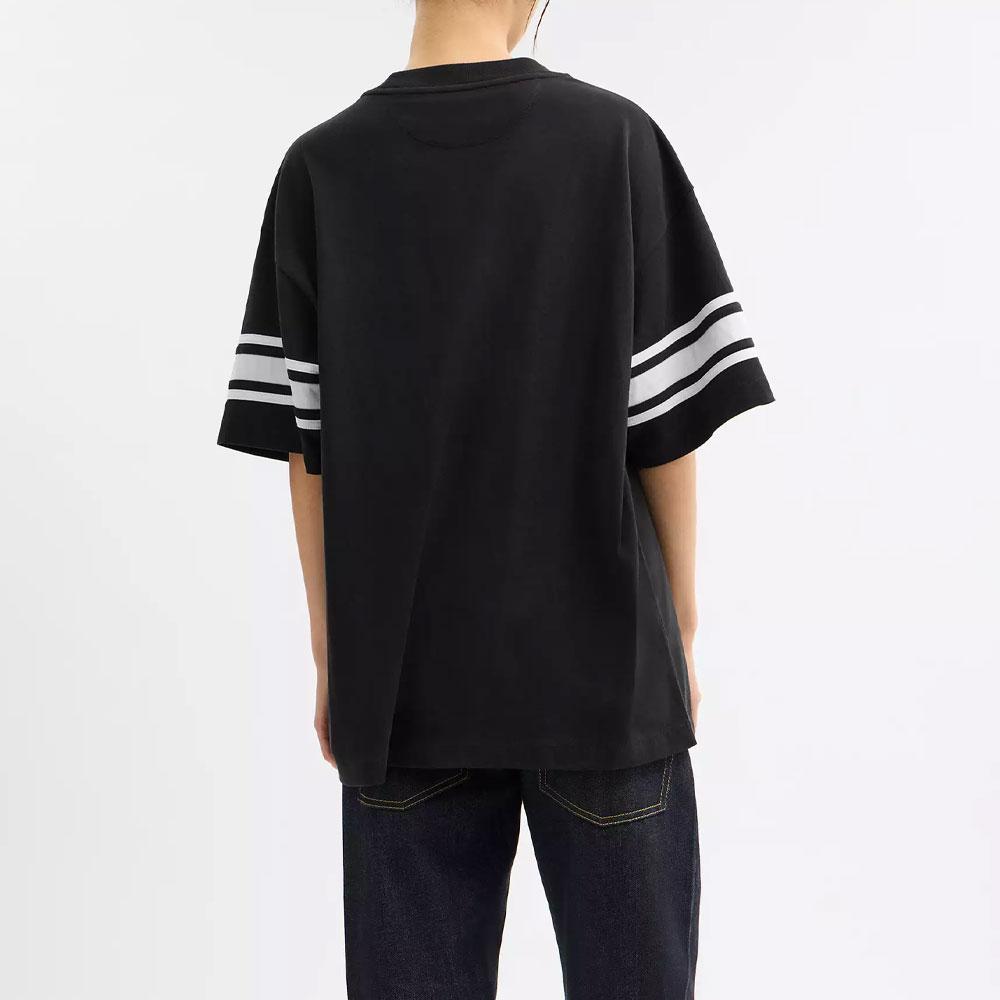 COACH T-Shirts Unisex Black Crew Neck Moderate CBL89-BLK