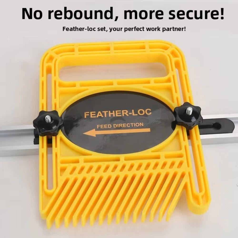 Durable Construction Extended Feather Loc Board Miter Gauge Slot Engraving Operations