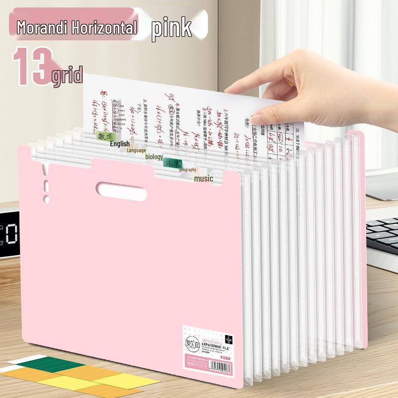 85056 Multi-layer A4 Stand-up Accordion Folder - Student Document & Test Paper Organizer