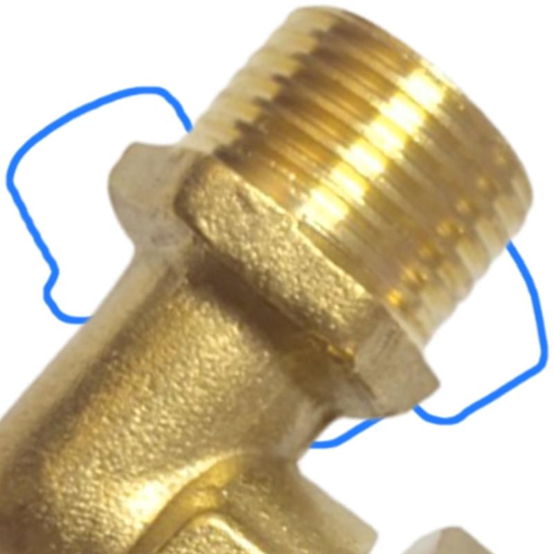 Strong Brass 90° Pipe Elbow 1/2" Adjustable Connection Elbow Fitting Tool for Residential Plumbing & Cooling Systems