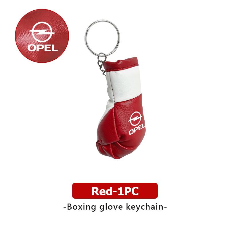 Trendy Boxing Gloves Keychains Gift Car Key Sport Backpack Pendant For Opel Meriva Mokka Grandland Vectra Zafira Vivaro Antara