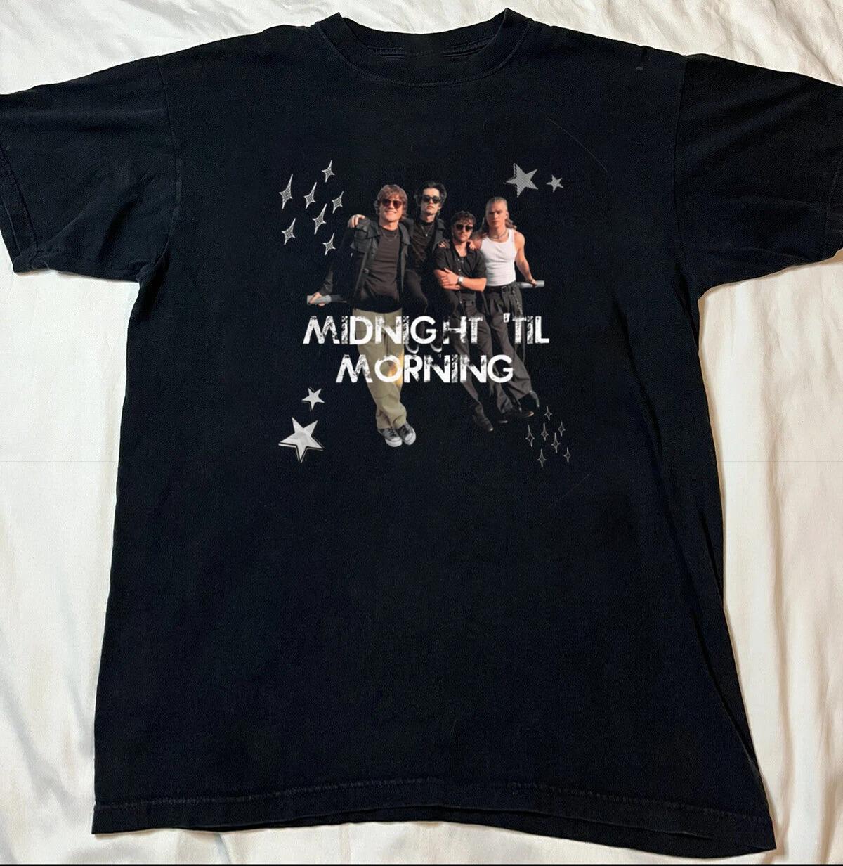 NEW! Midnight Til Morning Black Cotton Shirt Full size S-5XL Unisex HRL950 S