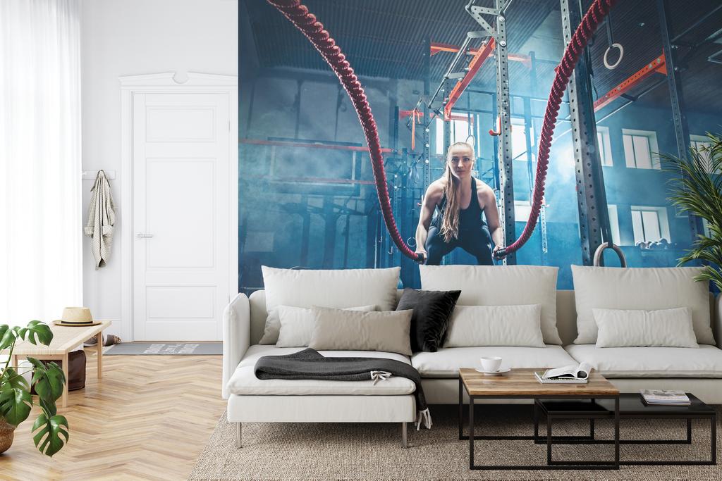 Photomural Woman During Self-Adhesive Mural 315x210