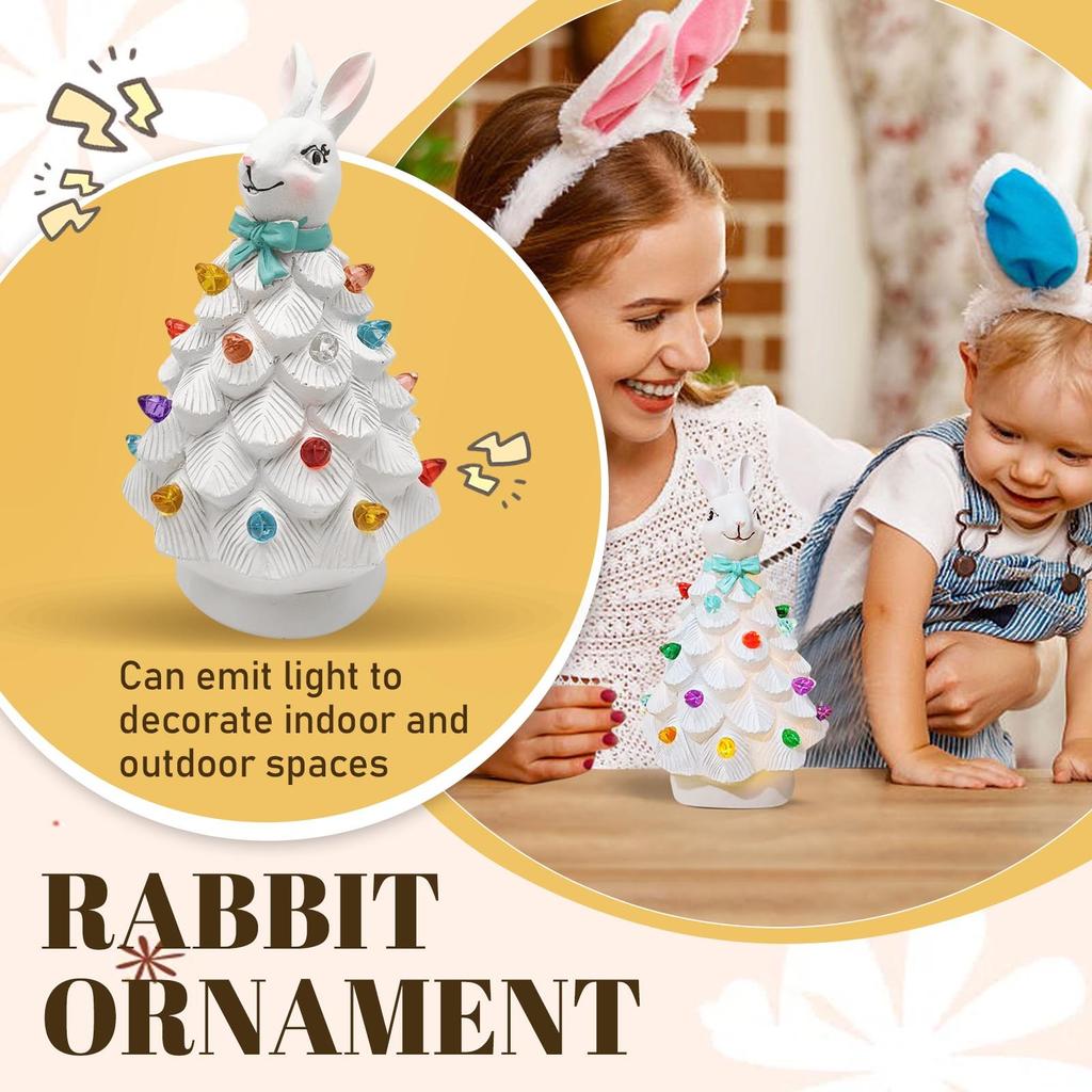 Bunny Tree Easter Decorations Are Suitable For Indoor Spring Tabletop Decorations