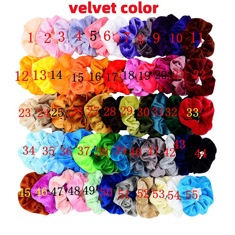 Velvet Hair Scrunchies Set Satin Silk Scrunchies Pack Women Scrunchies Hair Bands Set for Women Hair Accessories