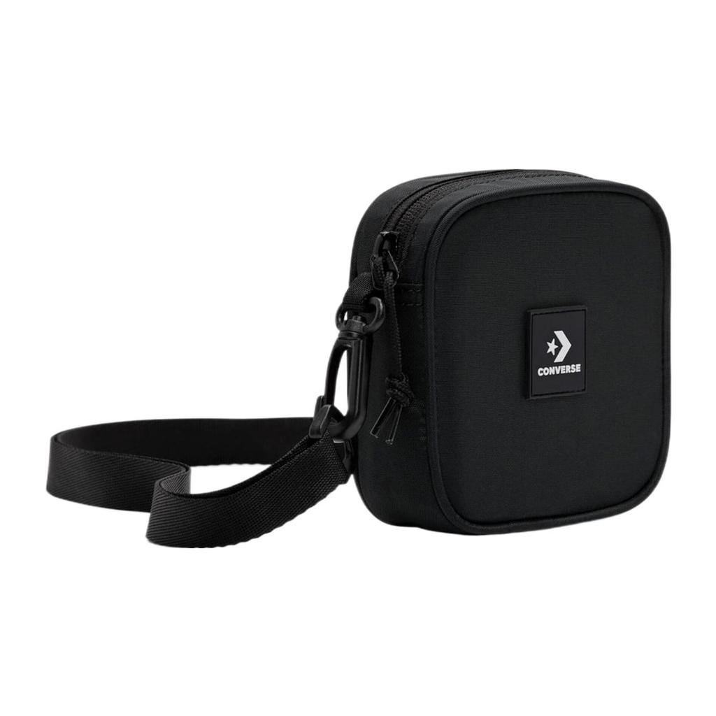 Converse Polyester Shoulder Bag, Crossbody Bag Regular Unisex Black 10025360-A01