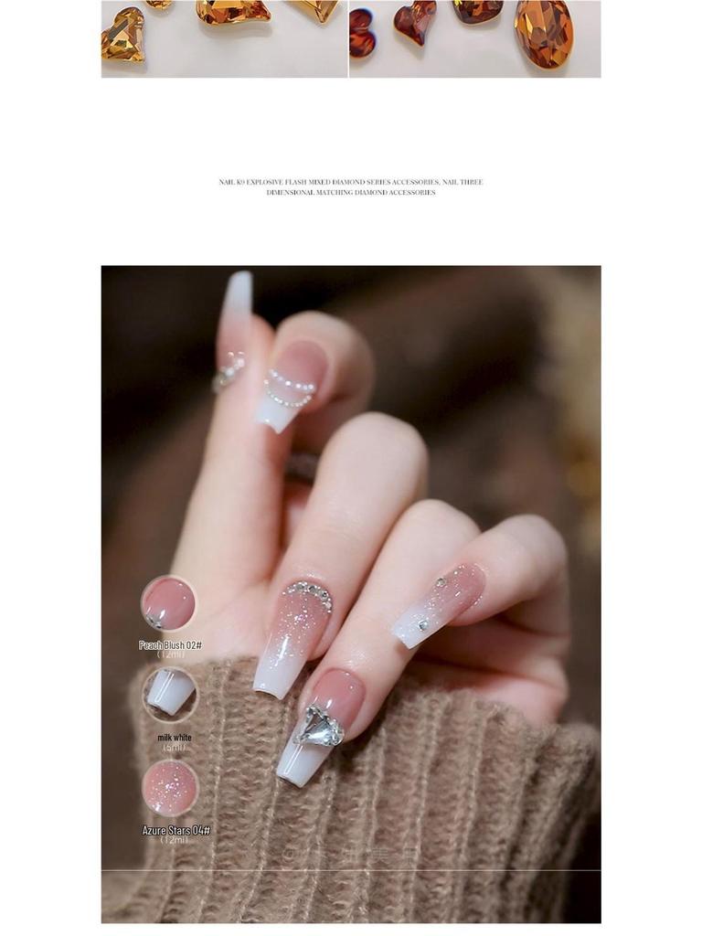 2025 Super Shiny Nail Art Rhinestones - 9 Mixed Small Diamond Decorations