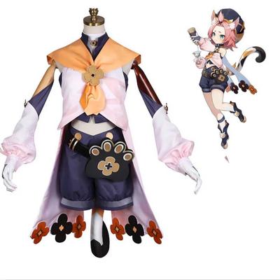 Anime   Mondstadt Diona Wig Ears Tail Uniform Shoes Outfit Games Cosplay Costume