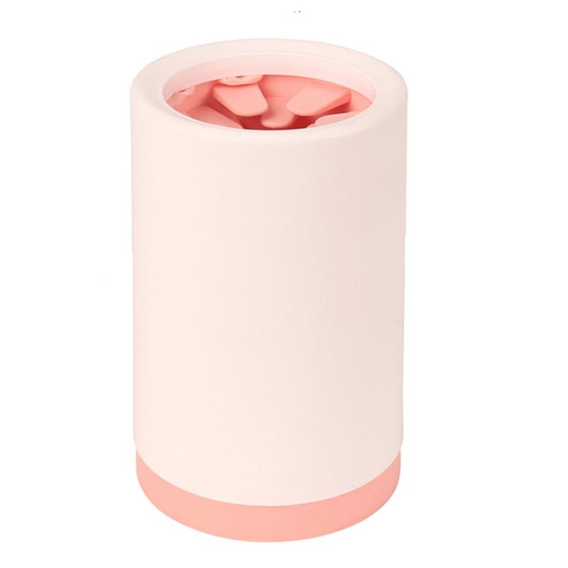 

Средство для мытья лап собак Многоцелевое, не требующее протирания, мягкое, силиконовое, большая чашка для мытья лап домашних животных для маленьких собак, серое розовый